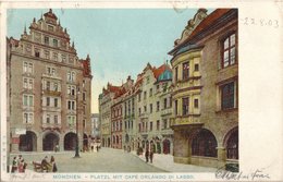 Das Platzl mit Hofbräuhaus und Orlandohaus, ca. 1903 (Foto: Privatarchiv Martin Laiblin)