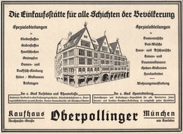 Werbeschild für das Kaufhaus Oberpollinger (Foto: Privatarchiv Martin Laiblin)