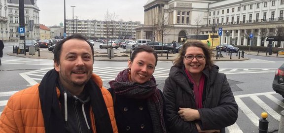 Die Münchner Abordnung bei ENOA: Balázs Kovalik, Christine Albrecht und Susanne Weinzierl